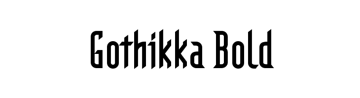 Gothikka Bold Font