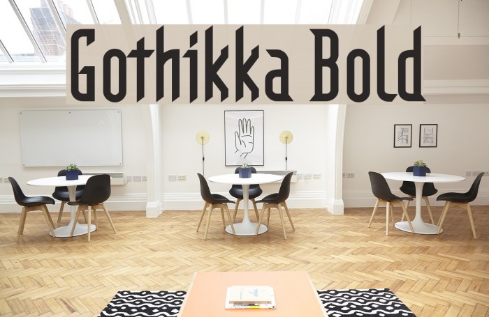 Gothikka Bold Font examples