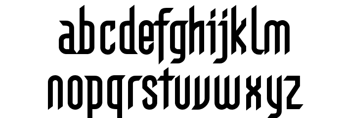 Gothikka Bold Font LOWERCASE