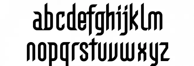 Gothikka Bold Font LOWERCASE