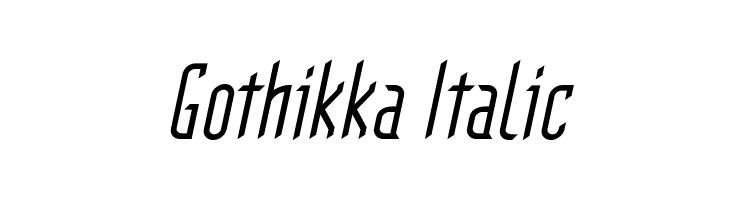 Gothikka Italic Font