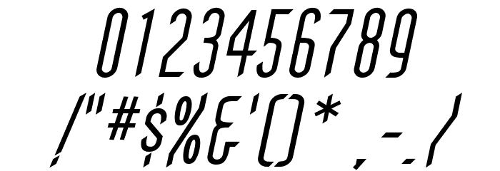 Gothikka Italic Font OTHER CHARS