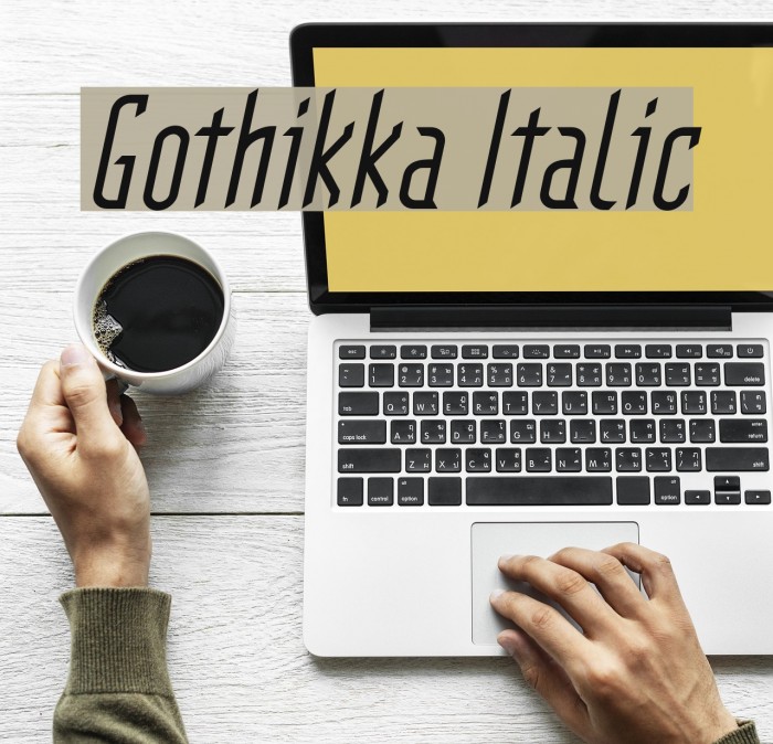 Gothikka Italic Font examples