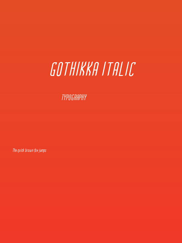 Gothikka Italic Poster