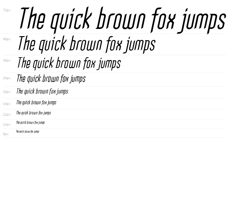 Gothikka Italic Waterfall