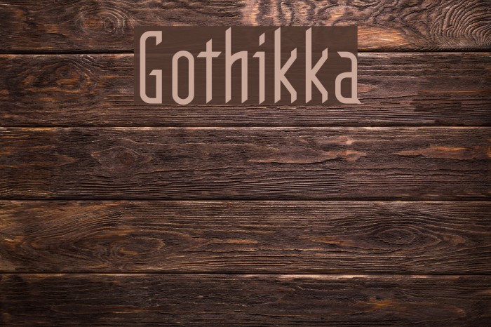 Gothikka Font examples