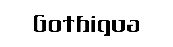 Gothiqua  免费字体下载