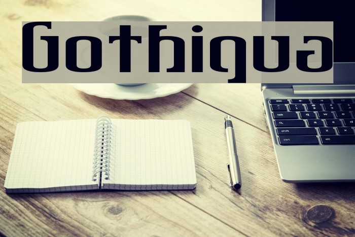 Gothiqua Font examples