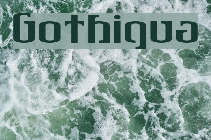 Gothiqua Font examples