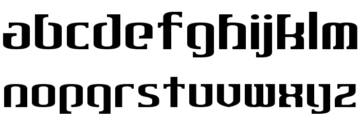 Gothiqua Font LOWERCASE