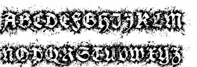 Gothix Fate Schriftart Groß