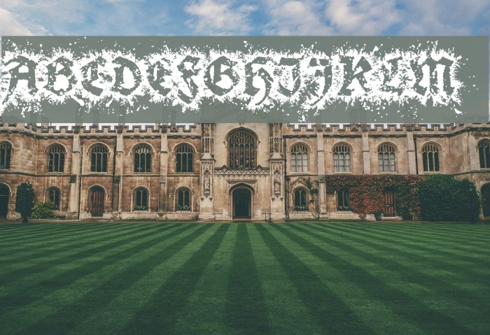 Gothix Fate Font examples