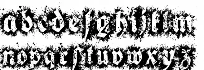 Gothix Fate 字体 小写