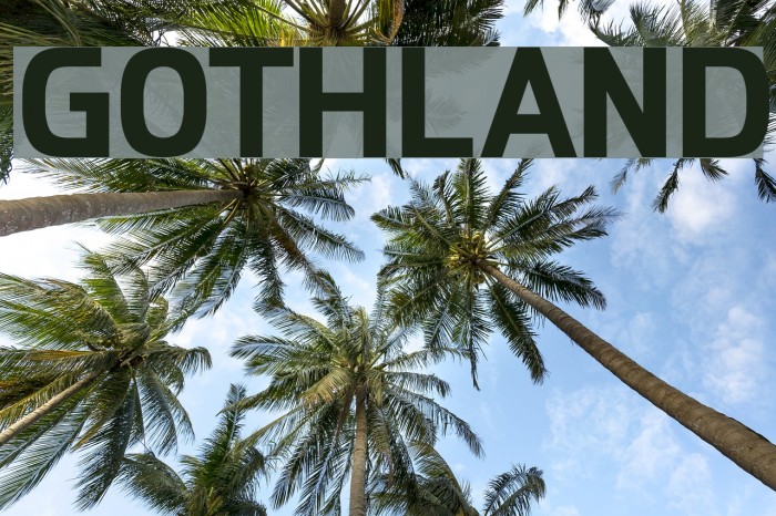 Gothland Font examples