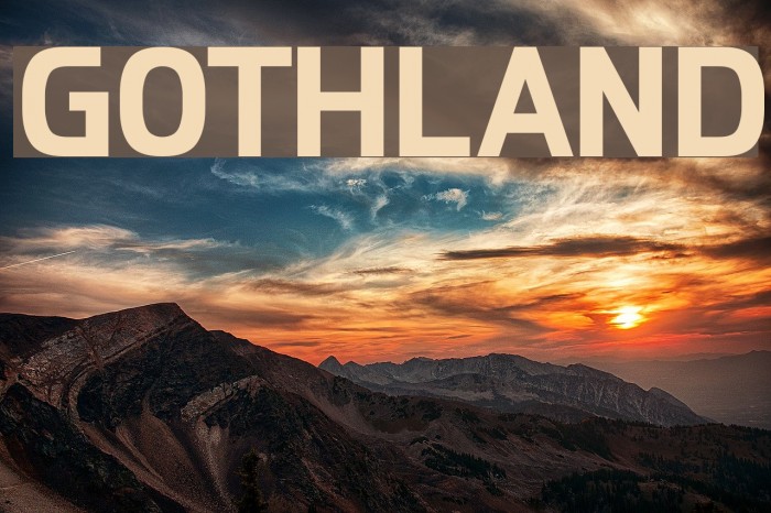 Gothland Font examples