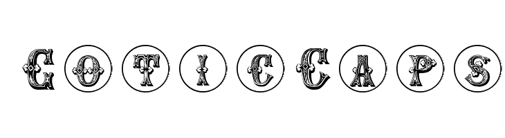 GoticCaps  font caratteri gratis