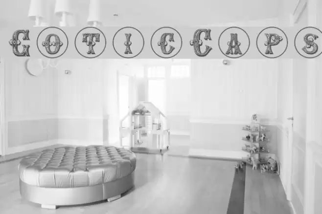 GoticCaps Font examples