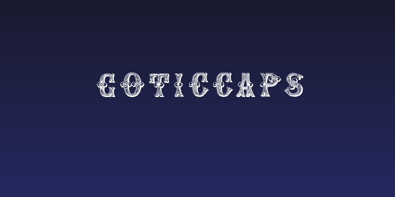 GoticCaps Social Header