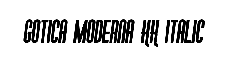 Gotica Moderna KK Italic  Descarca Fonturi Gratis