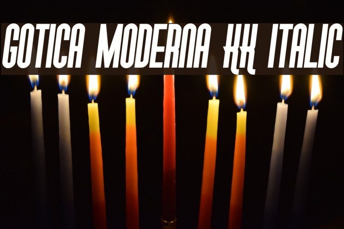Gotica Moderna KK Italic Example 1