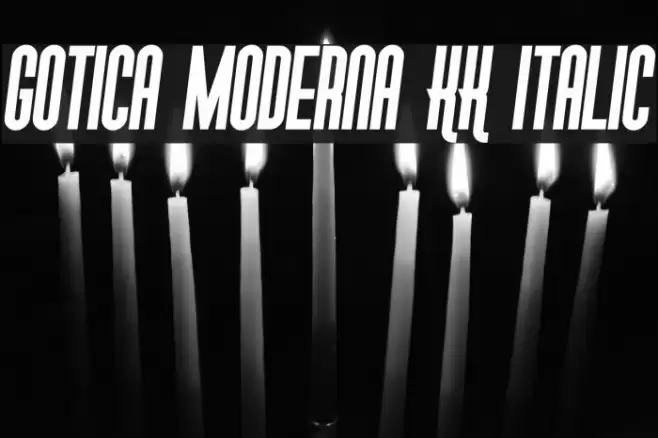 Gotica Moderna KK Italic Font examples