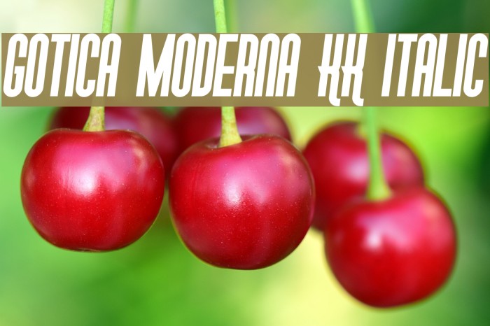 Gotica Moderna KK Italic Example 3