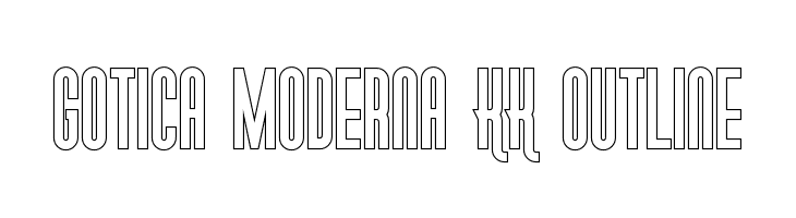 Gotica Moderna KK Outline  Free Fonts Download