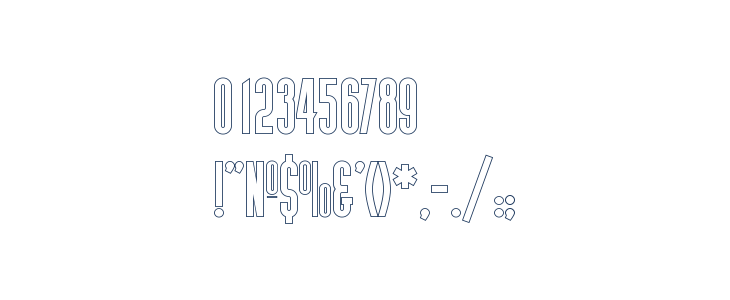 Gotica Moderna KK Outline Other Characters