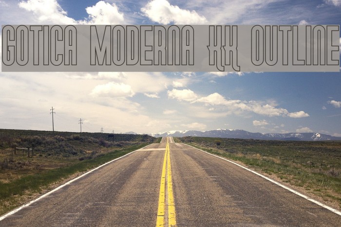 Gotica Moderna KK Outline Example 1