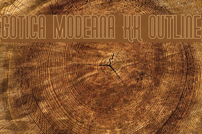 Gotica Moderna KK Outline Example 2