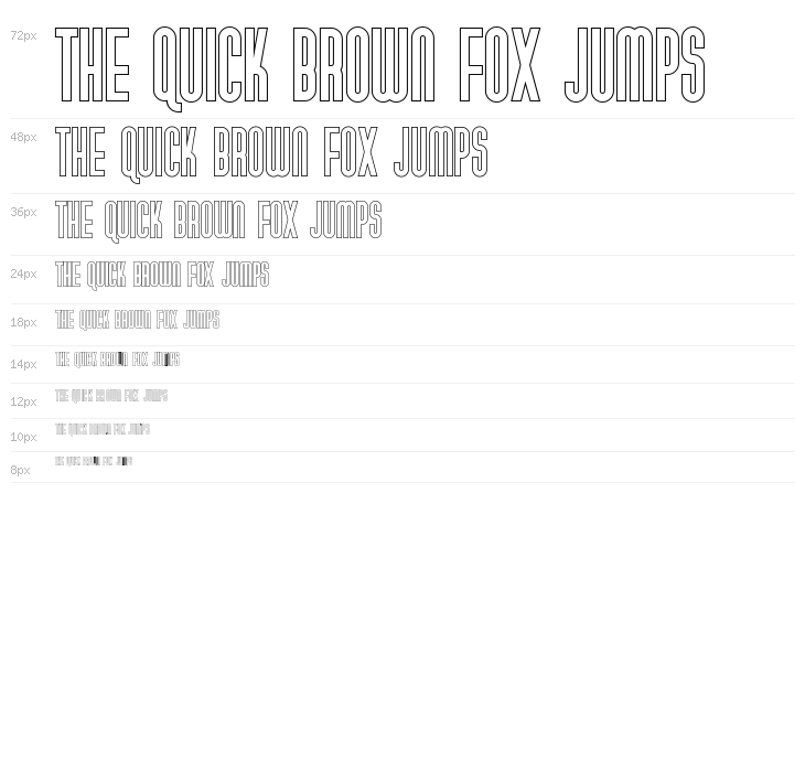 Gotica Moderna KK Outline Waterfall