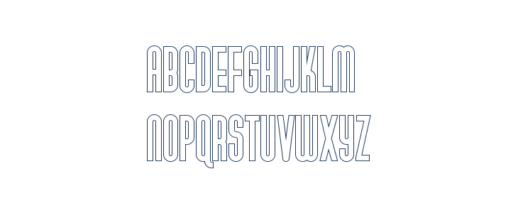 Gotica Moderna KK Outline Lowercase