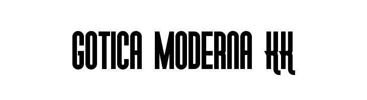 Gotica Moderna KK  font caratteri gratis