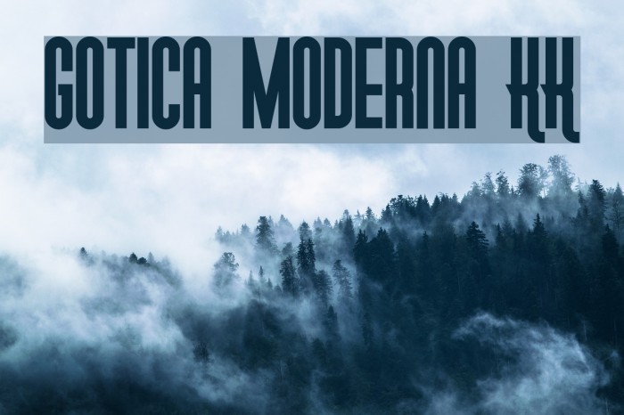 Gotica Moderna KK Font examples