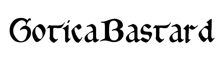 GoticaBastard Font