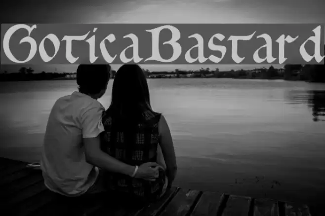 GoticaBastard Font examples
