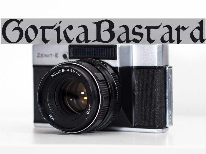 GoticaBastard Font examples