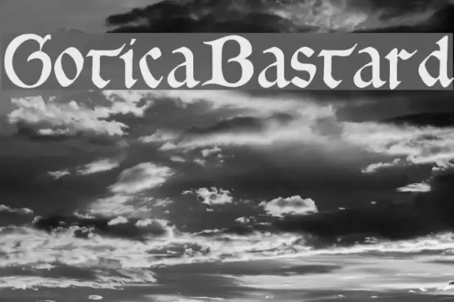 GoticaBastard Font examples