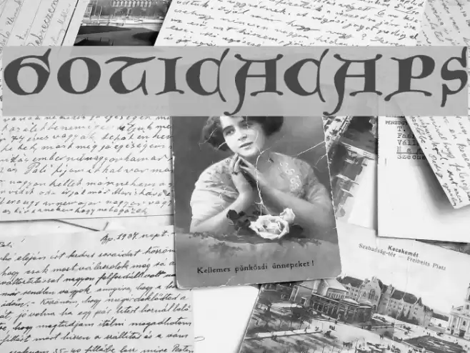 GoticaCaps Font examples