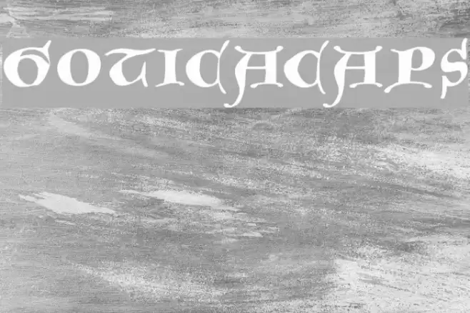 GoticaCaps Font examples