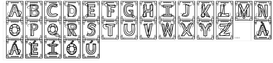 Gotico Suave Regular Character Map