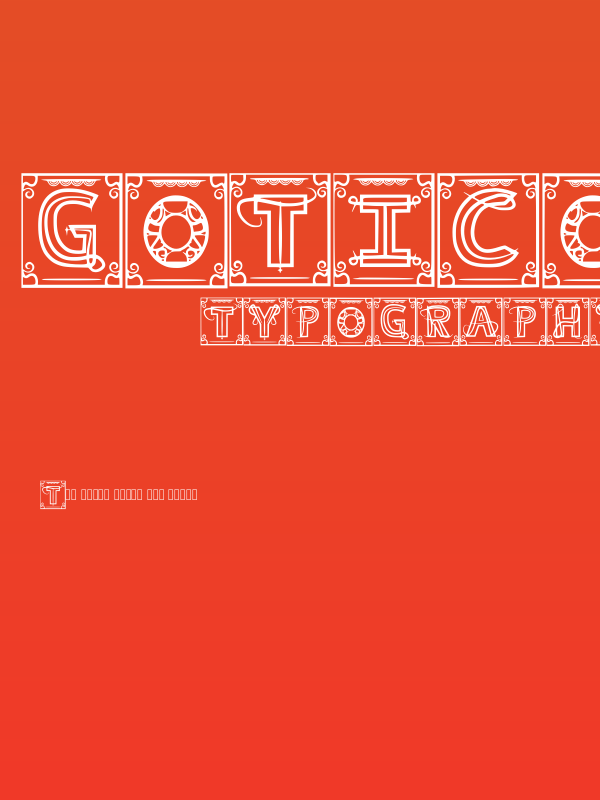 Gotico Suave Regular Poster