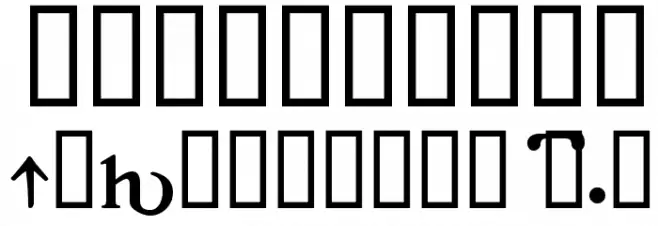 Gotik AOE Font OTHER CHARS