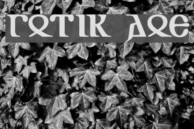Gotik AOE Font examples