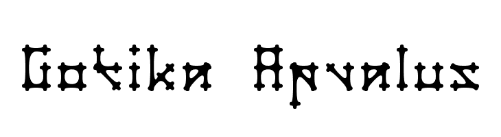 Gotika Apvalus  baixar fontes gratis