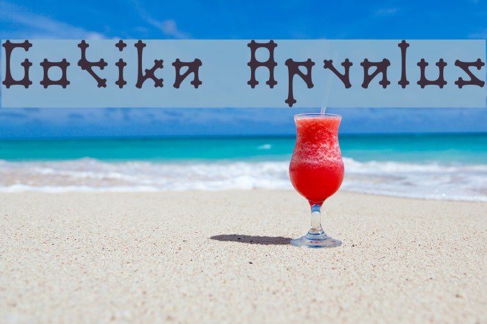 Gotika Apvalus Font examples