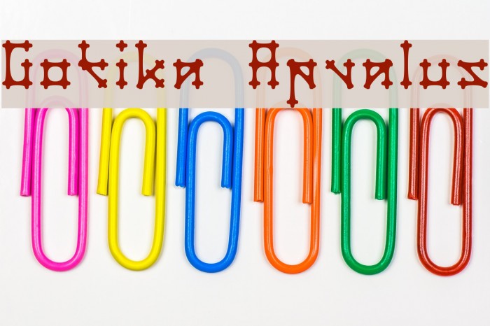Gotika Apvalus Font examples