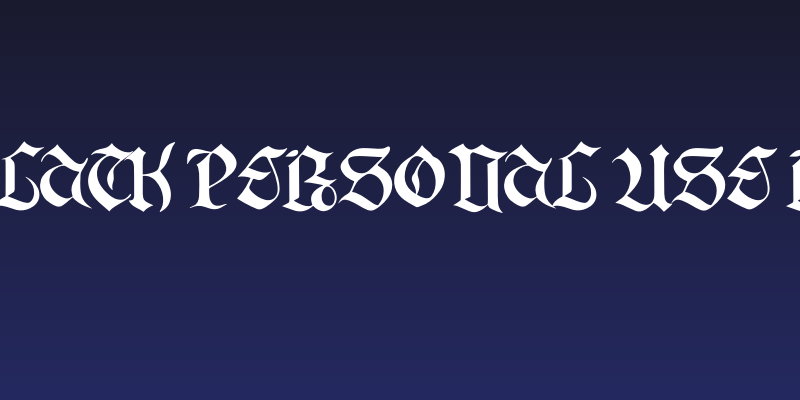 Gotika Black PERSONAL USE Regular Social Header