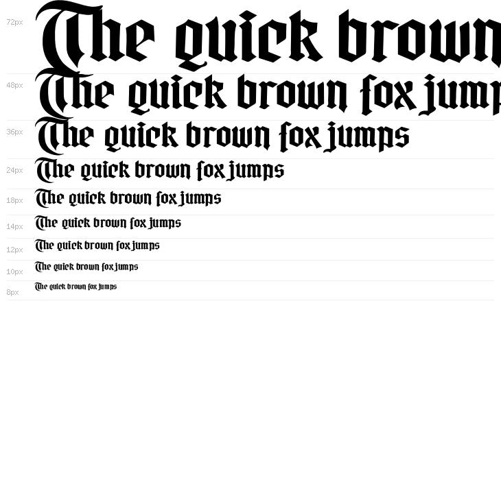 Gotika Black PERSONAL USE Regular Waterfall