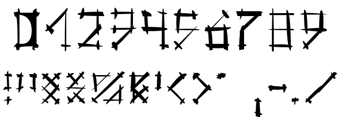 Gotika Brokas Font OTHER CHARS
